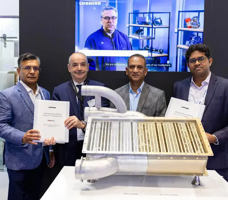 Liebherr aircraft component maintenance certification image