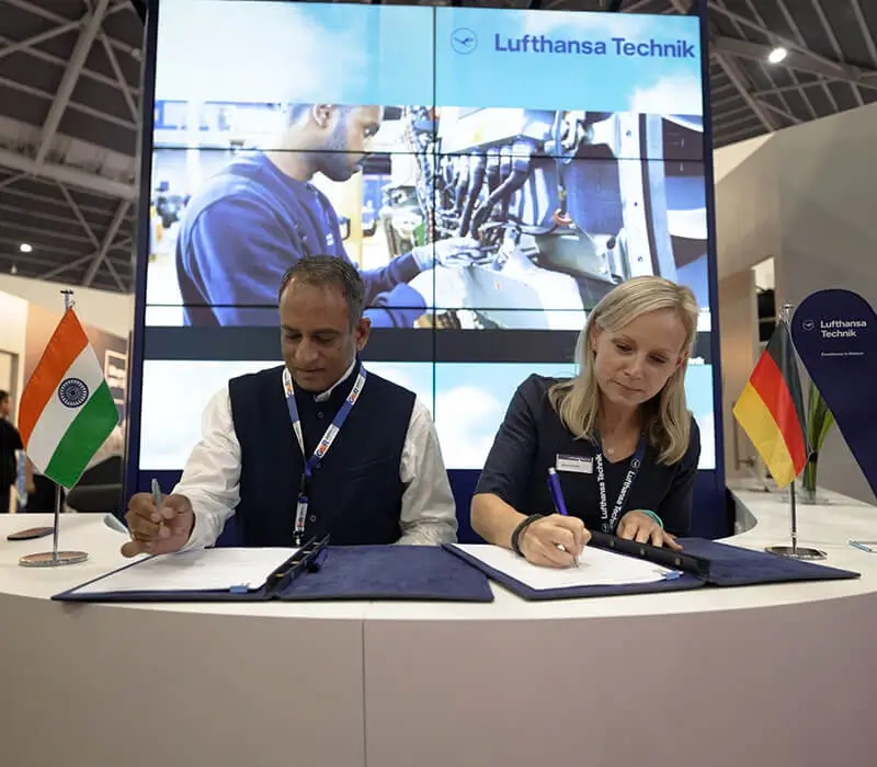 Lufthansa Technik aircraft maintenance image