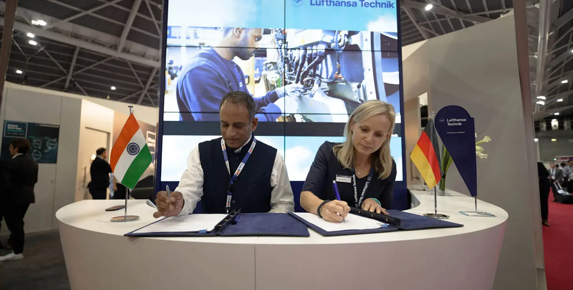 Lufthansa Technik aircraft maintenance image