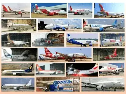 Aircraft painting process image