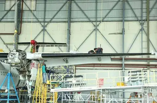 Aircraft maintenance workshop image
