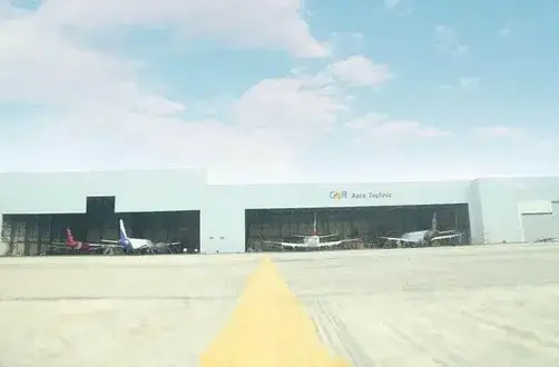 Aircrafts servicing in progress