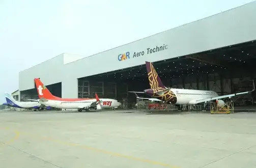 Aircraft maintenance hangar image