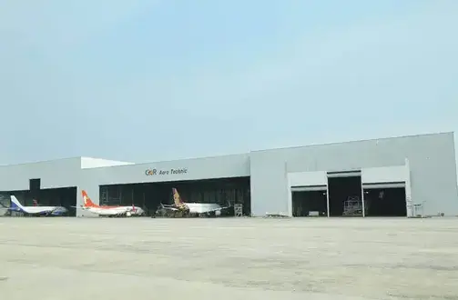 Aircraft under maintenance image